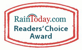 RainToday Reader's Choice badge